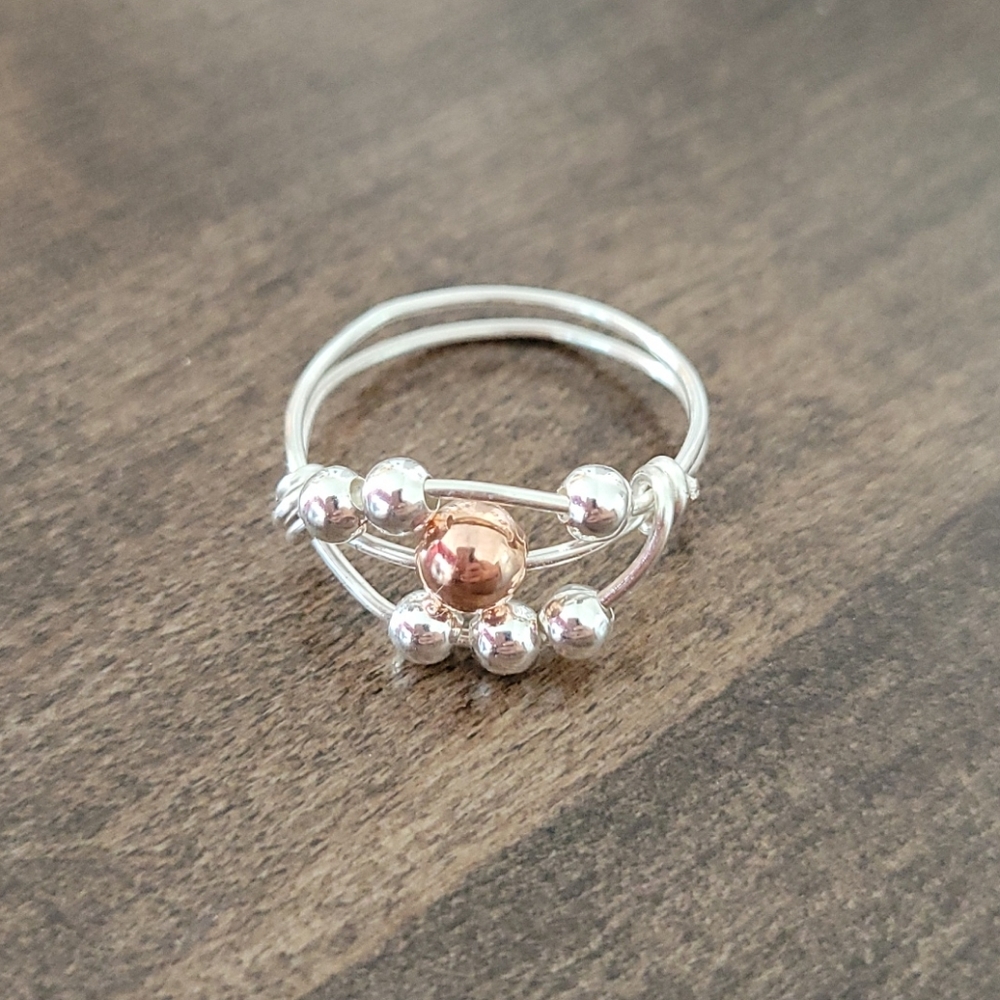 Anxiety Bead Spinner Ring
